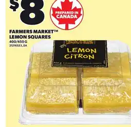 Loblaws FARMERS MARKET LEMON SQUARES, 400/450 G offer