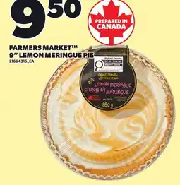 Loblaws FARMERS MARKET 9 LEMON MERINGUE PIE offer