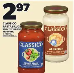 Loblaws CLASSICO PASTA SAUCE, 410/600 ML offer