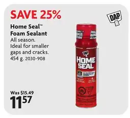 Home Hardware Home Seal Foam Sealant offer