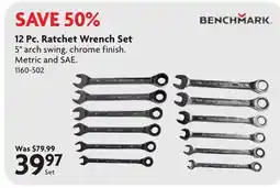 Home Hardware 12 Pc. Ratchet Wrench Set offer