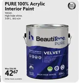 Home Hardware PURE 100% Acrylic Interior Paint offer