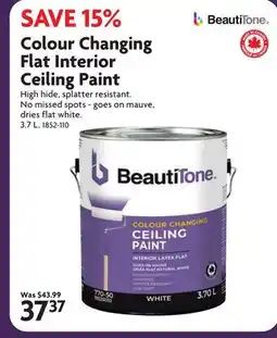 Home Hardware Colour Changing Flat Interior Ceiling Paint offer