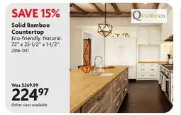 Home Hardware Solid Bamboo Countertop offer