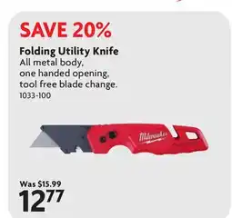 Home Hardware Folding Utility Knife offer