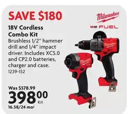 Home Hardware 18V Cordless Combo Kit offer