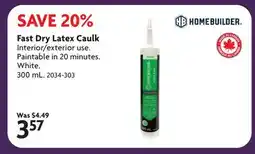 Home Hardware Fast Dry Latex Caulk offer