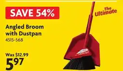 Home Hardware Angled Broom with Dustpan offer