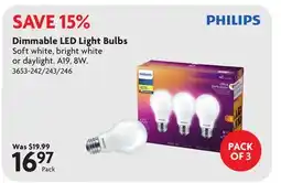 Home Hardware Dimmable LED Light Bulbs offer