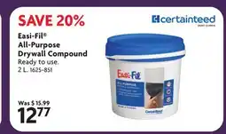 Home Hardware Easi-Fil All-Purpose Drywall Compound offer