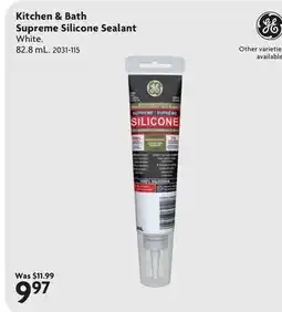 Home Hardware Kitchen & Bath Supreme Silicone Sealant offer