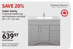 Home Hardware Tudor Vanity offer