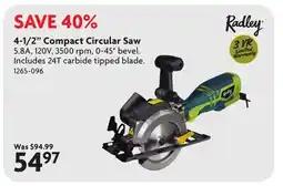 Home Hardware 4-1/2 Compact Circular Saw offer