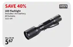 Home Hardware LED Flashlight offer