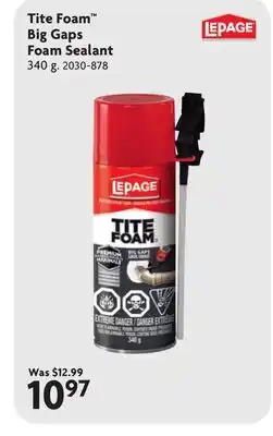 Home Hardware Tite Foam Big Gaps Foam Sealant offer