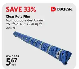Home Hardware Clear Poly Film offer
