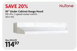 Home Hardware 30 Under Cabinet Range Hood offer