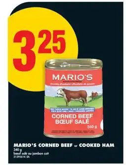 No Frills MARIO'S CORNED BEEF OR COOKED HAM offer