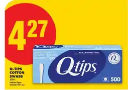 No Frills Q-TIPS COTTON SWABS, 500'S offer