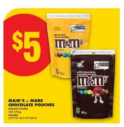 No Frills M & M' S OR MARS CHOCOLATE POUCHES offer
