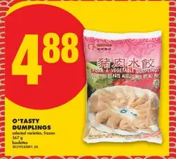 No Frills O'TASTY DUMPLINGS offer