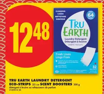 No Frills TRU EARTH LAUNDRY DETERGENT ECO-STRIPS, 32'S OR SCENT BOOSTERS offer