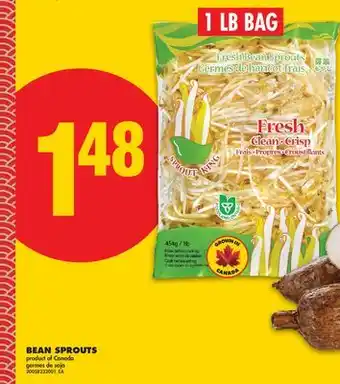 No Frills BEAN SPROUTS, 1 LB BAG offer