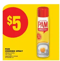 No Frills PAM COOKING SPRAY, 141/170 g offer
