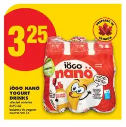 No Frills iÖGO NANÖ YOGURT DRINKS offer