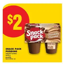 No Frills SNACK PACK PUDDING offer