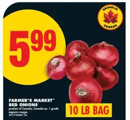 No Frills FARMER'S MARKET RED ONIONS, 10 LB BAG offer