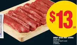 No Frills BEEF STIR FRY STIPS offer