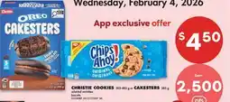 No Frills CHRISTIE COOKIES, 303-482 G or CAKESTERS, 285 G offer