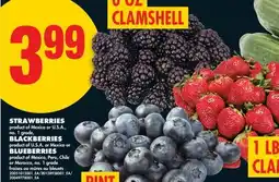No Frills STRAWBERRIES, BLACKBERRIES or BLUEBERRIES offer