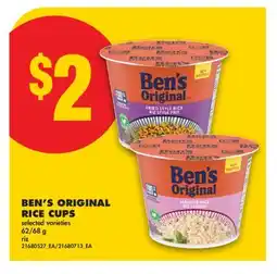 No Frills BEN'S ORIGINAL RICE CUPS, 62/68 g offer