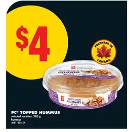 No Frills PC TOPPED HUMMUS offer