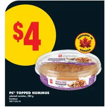 No Frills PC TOPPED HUMMUS offer