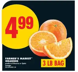 No Frills FARMER'S MARKET ORANGES, 3 LB BAG offer