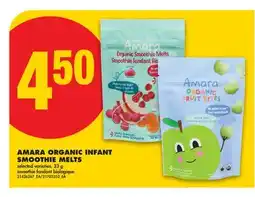No Frills AMARA ORGANIC INFANT SMOOTHIE MELTS offer