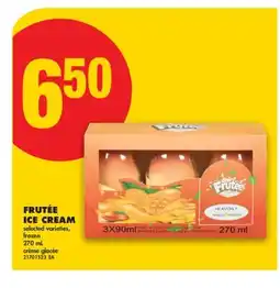 No Frills FRUTÉE ICE CREAM offer