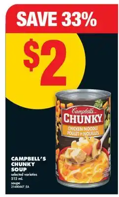 No Frills CAMPBELL'S CHUNKY SOUP offer