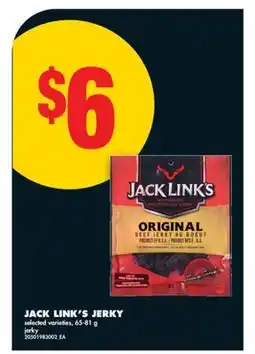 No Frills JACK LINK'S JERKY offer