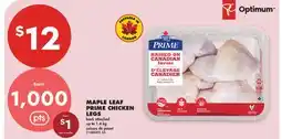 No Frills MAPLE LEAF PRIME CHICKEN LEGS offer