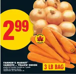 No Frills FARMER'S MARKET CARROTS or YELLOW ONION offer