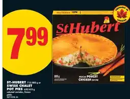 No Frills ST-HUBERT 715/800G OR SWISS CHALET POT PIES 650/655G offer