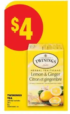 No Frills TWININGS TEA, 20'S offer