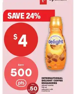 No Frills INTERNATIONAL DELIGHT COFFEE ENHANCERS offer