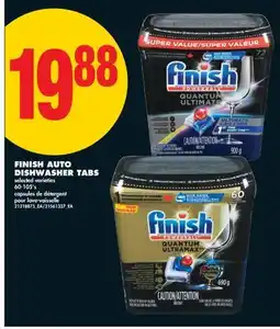 No Frills FINISH AUTO DISHWASHER TABS, 60-105'S offer