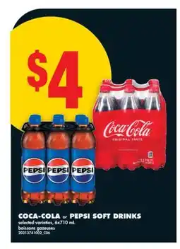 No Frills COCA-COLA or PEPSI SOFT DRINKS offer