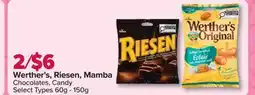 PharmaChoice Werther's, Riesen, Mamba Chocolates, Candy offer